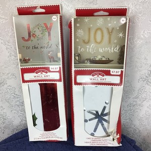 Joy To The World Holiday Time Wall Art Stickers Decals Peel Stick 2 Pack New Ebay