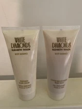 Elizabeth Taylor White Diamonds Body Radiance Perfume Body Cream & Wash .33oz