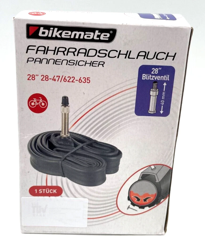 Bikemate® Fahrradschlauch Pannensicher 28 