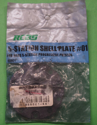 RCBS 5 Station Shell Plate #01-(88801)-NOS-in package
