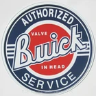 Authorized Buick Service ROUND TIN SIGN vintage garage ad metal wall decor 185