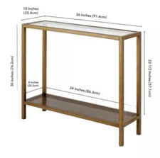 Console Table in Brown - Henn&Hart