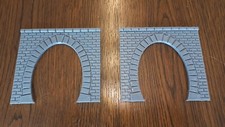 2 x Brick Railway Tunnel Single Track OO Scale Gauge Model Train Portal Entrance