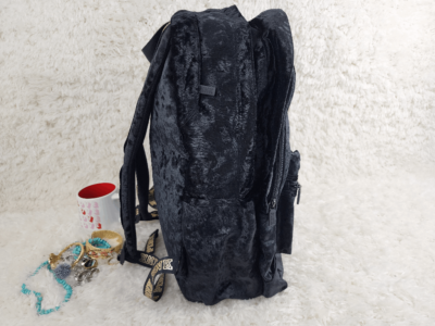 Victoria’s Secret Black Backpack Bag NWT NWT Victorias Secret Black Fringe Backpack Rucksack Cinch  main image 3
