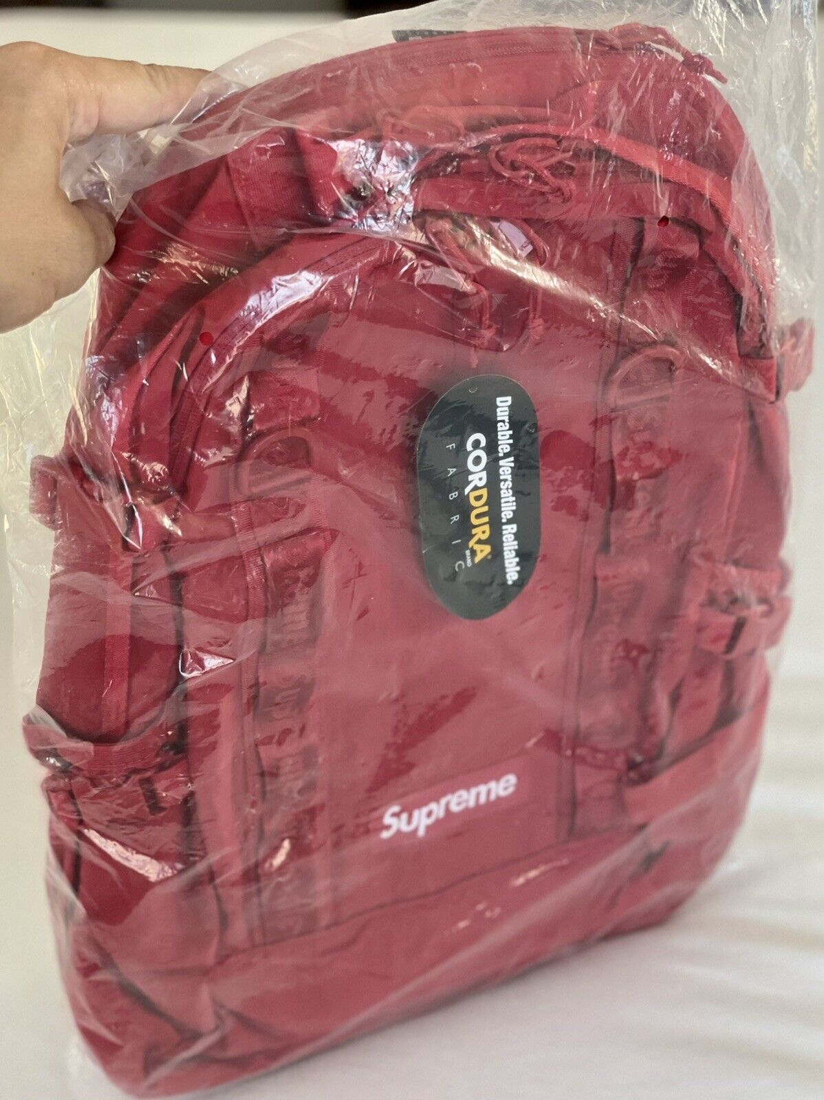 SUPREME RED BACKPACK OS FW21 (100% AUTHENTIC) BRAND NEW AND STILL