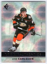 2023-24 SP Hockey Rookie Authentics Leo Carlsson Silver Foil Rookie #115