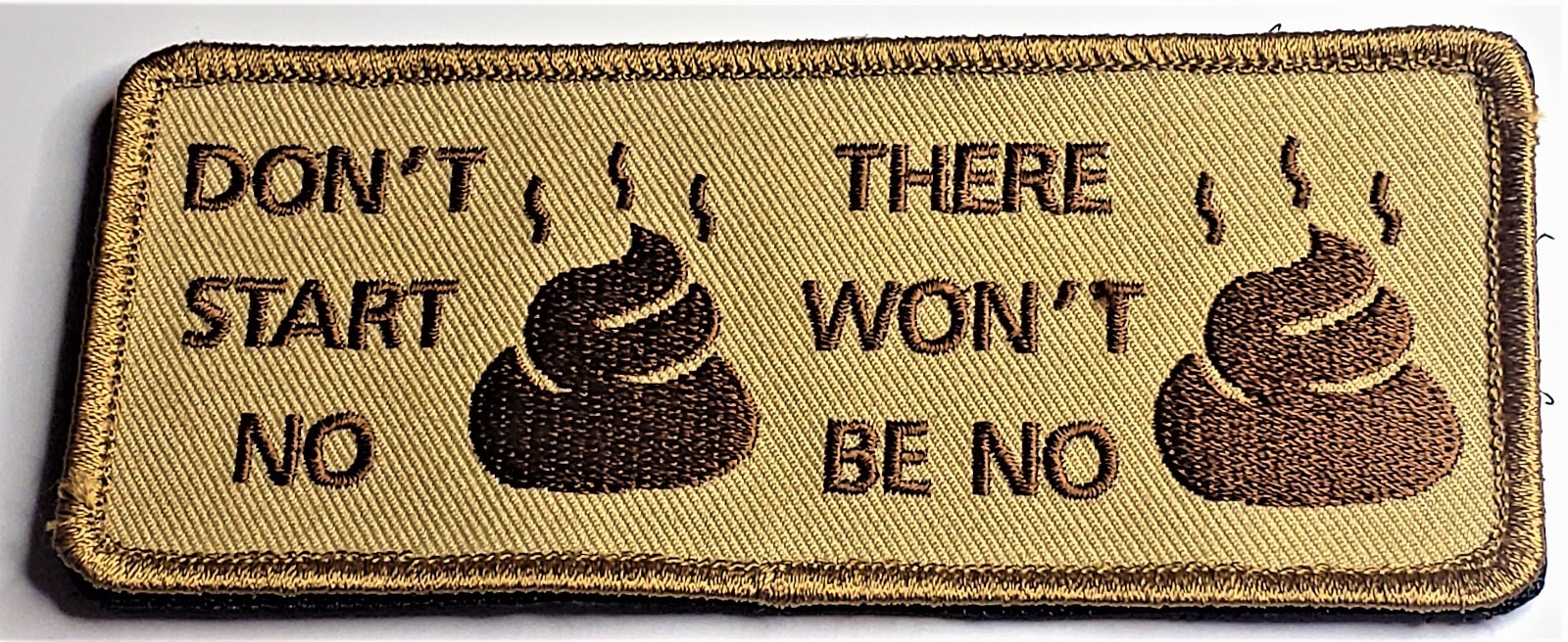 🔥 Large Tan Brown Tactical Embroidered Desert Patch No BS