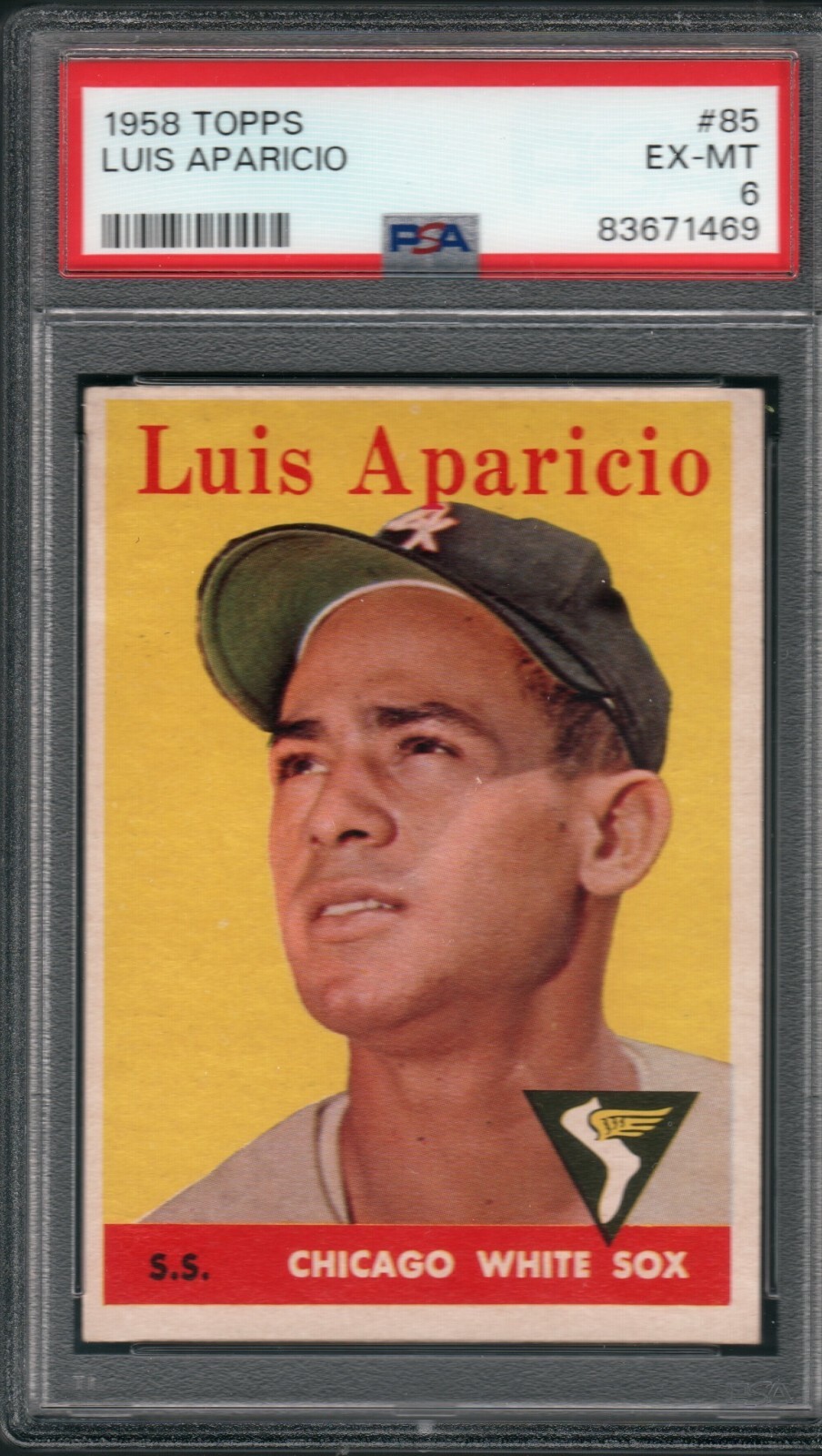 1958 Topps #85 Luis Aparicio PSA 6 (EX-MT)