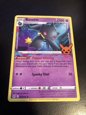 Pokemon Card Stage 1 Banette Psychic 2022 Lost Origin 073/196 Rare Regular | eBay Pokemon Card Stage 1 Banette Psychic 2022 Lost Origin 073/196 Rare Regular | eBay
