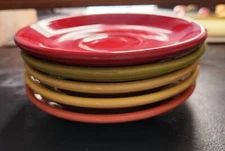 VINTAGE FIESTAWARE HOMER LAUGHLIN 6"  Saucers (5 in set)