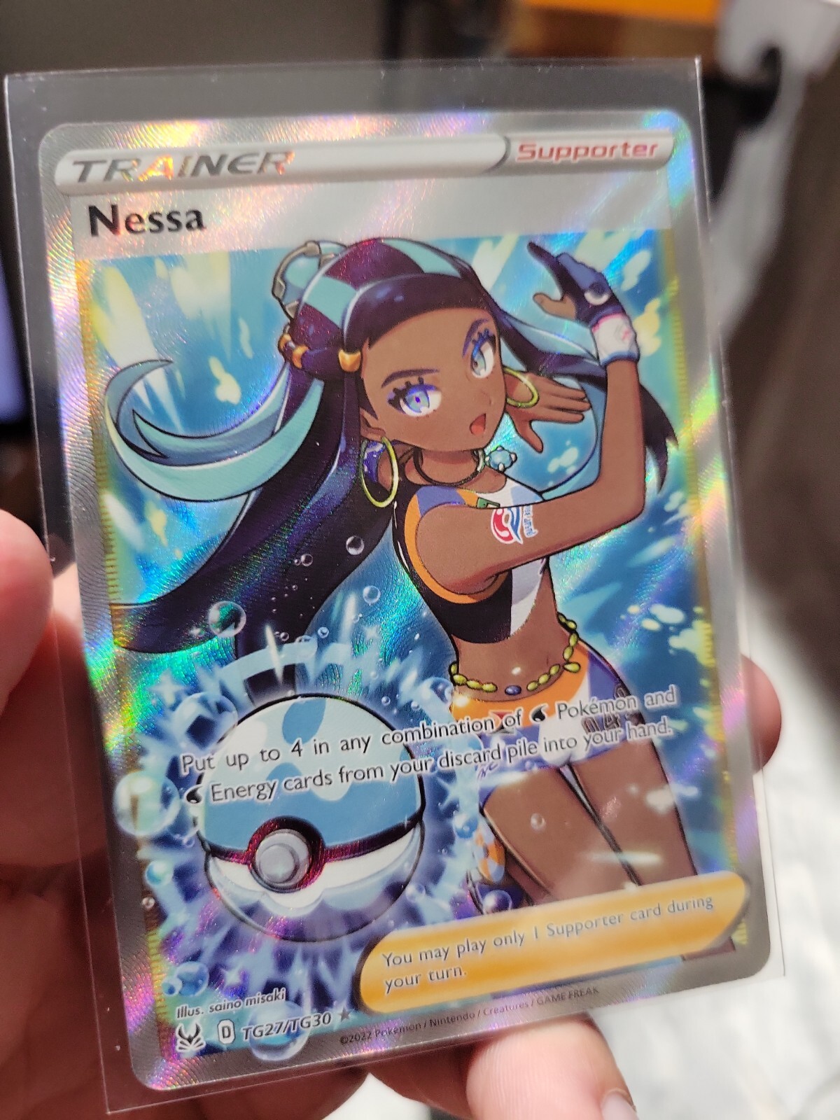 Pokémon TCG Nessa Lost Origin Trainer Gallery TG27/TG30 Holo Ultra Rare MINT NP