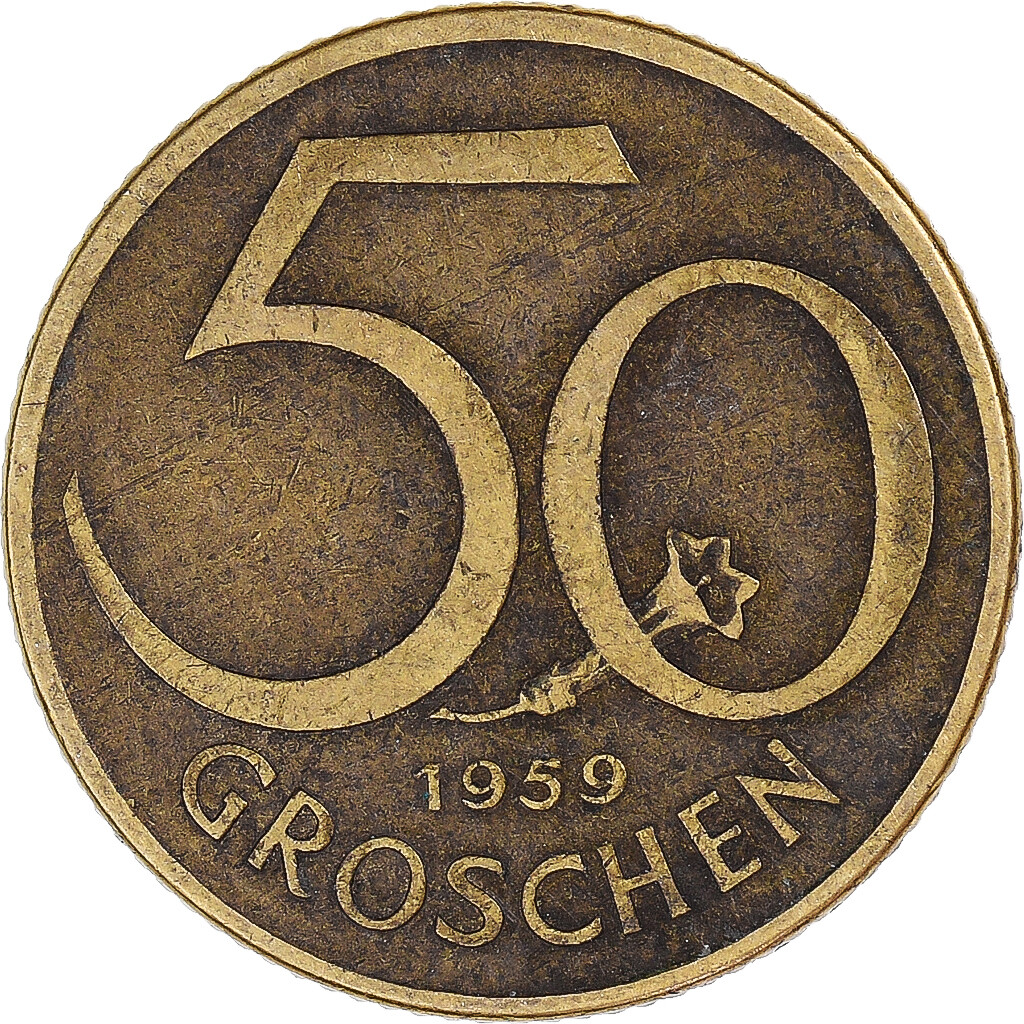 1339945] Coin, Austria, 50 Groschen, 1959 | eBay