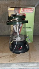 Coleman Lantern Deluxe 2 Mantle 2004 8hr Runtime With Base In Box