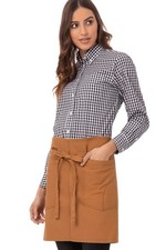 Chef Works Unisex Rockford Half Bistro Apron One Size Nutmeg