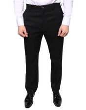 Dolce & Gabbana Black Wool Skinny Men Dress Men's Pants Authentic