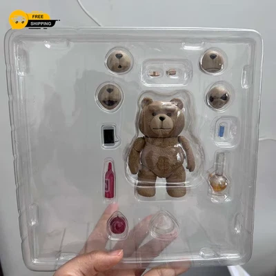 Boxed Teddy Bear Figure Movie TED 2 Ted Action Figure Model Toys 10Cm Joint Mova