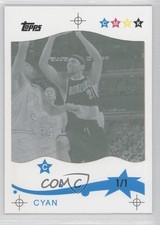 2005-06 Topps Printing Plate Cyan Frame 1/1 Darius Miles #214 3c7