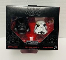 Star Wars The Black Series Titanium Darth Vader & Stormtrooper Helmets
