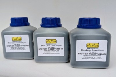 Toner Nachfüllpack für Brother HL-2132 TN2010 Patronen 3 Flaschen Multipack