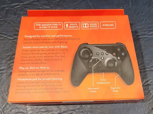 Manette de jeu Amazon Fire TV avec recherche vocale FireOS boîte ouverte - Photo 2/6