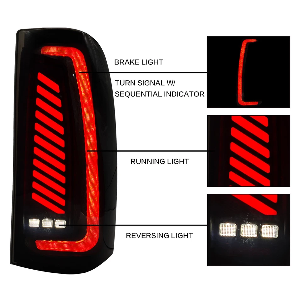 Luces traseras LED para Chevy Silverado 1500 2500 3500 HD 2003-2006 Foto 4 de 4