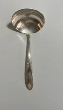NATIONAL SILVER CO KING EDWARD SILVERPLATED CREAM & SAUCE LADLE