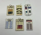 Six Dolls House Shop Stock Cards  (CWH/37)