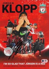 JURGEN KLOPP SIGNED IM SO GLAD LFC SOUVENIR PROGRAMME (ACG CERT AG18786)