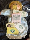 RARE Vintage Cabbage Patch Kid Paci Face,W/ papers & 6 outfits