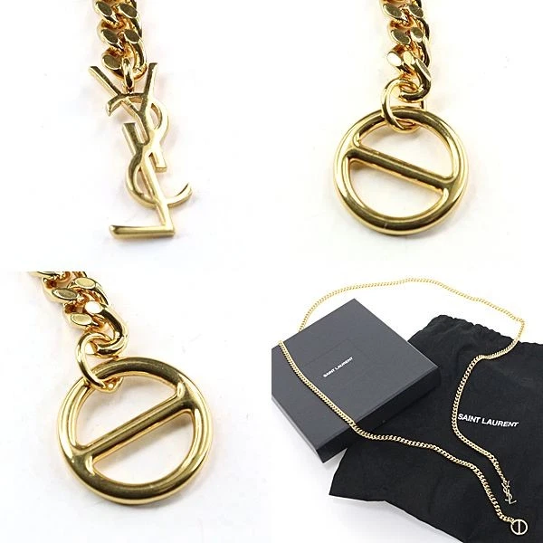 Yves Saint Laurent ゴールド チェーンベルト✧︎*。美品 Yves Saint Laurent ゴールド チェーンベルト✧︎*。美品