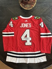 Seth Jones Signed Authentic Adidas Red Chicago Blackhawks Jersey Fanatics COA