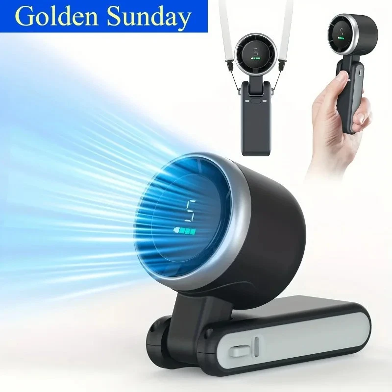 3 in 1 Portable Handheld Fan Neck Fan Desk Fan