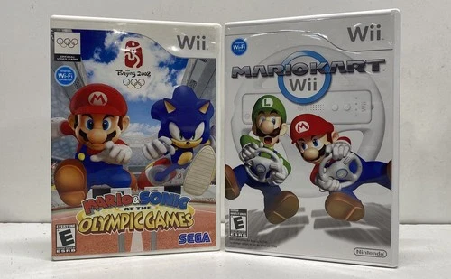 New ListingMario and Sonic at the Olympic Games & Mario Kart - Nintendo Wii