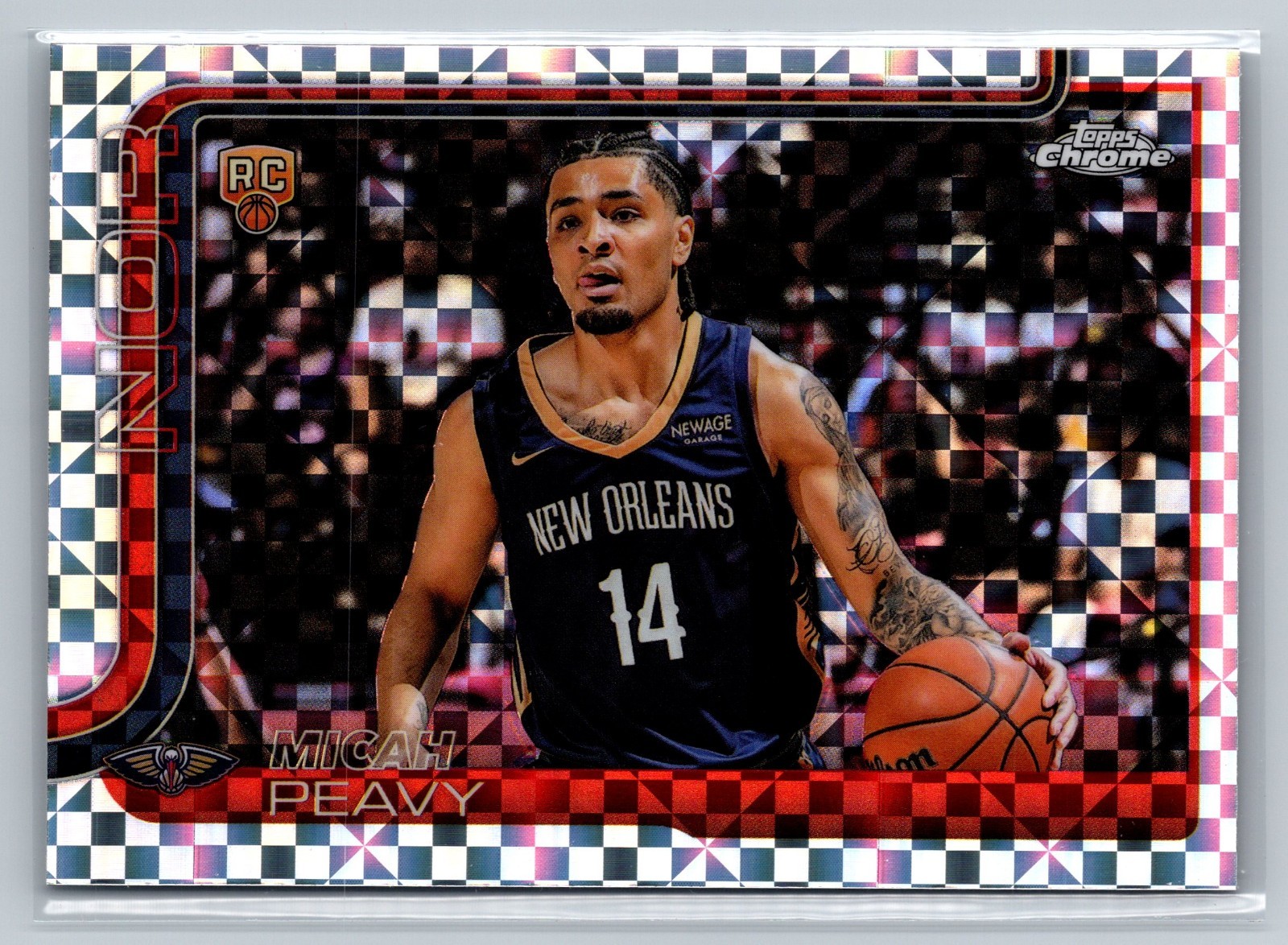 2025-26 Topps Chrome - Micah Peavy #291 X-Fractor (RC)