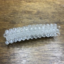 Vintage Clear Beaded Barrette Hair Clip