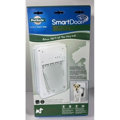 PetSafe Electronic SmartDoor Small Dog Door White Plastic Model SmartDoor