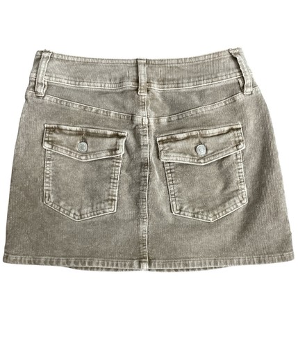 Forever 21 Cord Minirock Damen Small braun hellbraun beige Stretch - Bild 3 von 6
