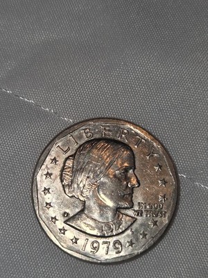 SUPER RARE 1979  SUSAN B ANTHONY DOLLAR WITH DD ON DATE,DIE CHIPS EYE, AND NOSE