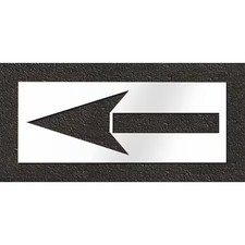 Rae Stl-108-5110 Pavement Stencil, Symbol, Bike Lane Arrow, 24 In Character