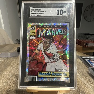 2022 Panini Donruss Marvels Ronald Acuna Jr. Braves M-4 Silver /349