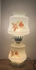 Vintage Accurate Casting Company 3-way  Milk Glass & Floral Parlor  Lamp