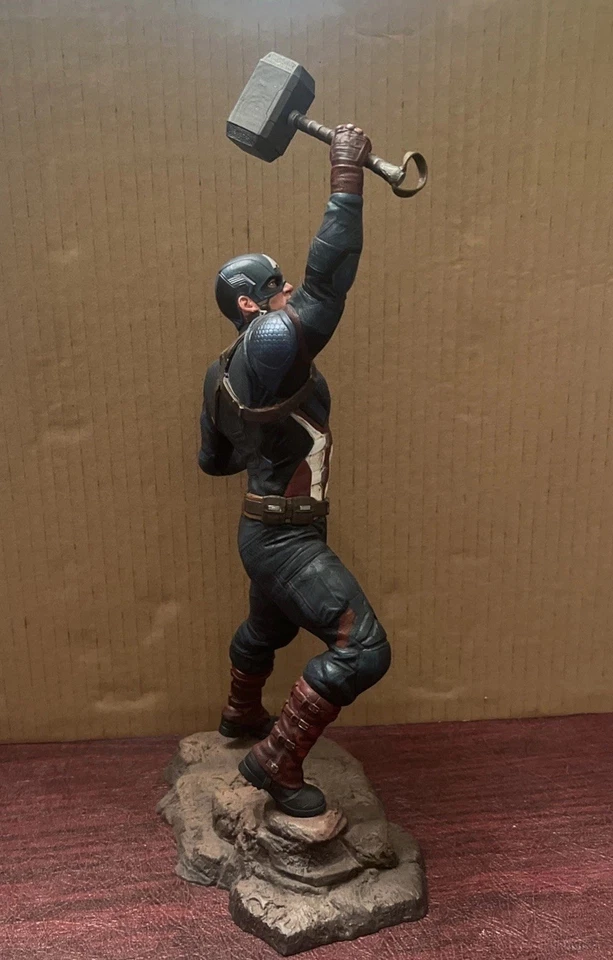 Figura Capitán América Marvel Gallery Avengers Endgame 9" Diamond Select Estatua Foto 3 de 4
