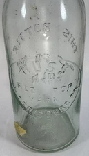 1885 Russ Red Top Harrisburg PA (EMPTY) Blob Top Beer Bottle