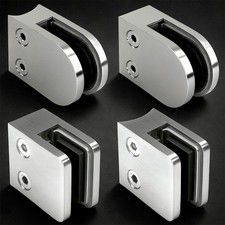 Glass holder glass clamp stainless steel V2A clamp holder glass clamp holder solid closed