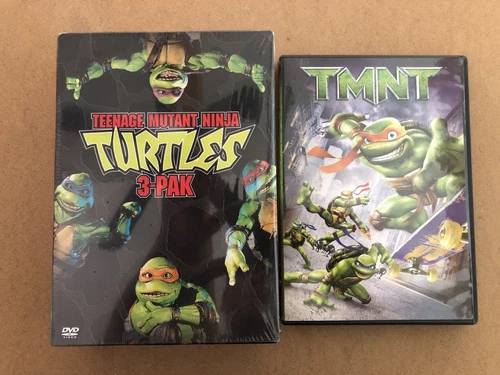 Teenage Mutant Ninja Turtles 3 Pack DVD 1, 2, 3, I, II, III, & TMNT Like New