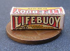 Dolls House Old Lifebuoy Soap Empty Box 1:12 Scale Miniature Kitchen tumdee