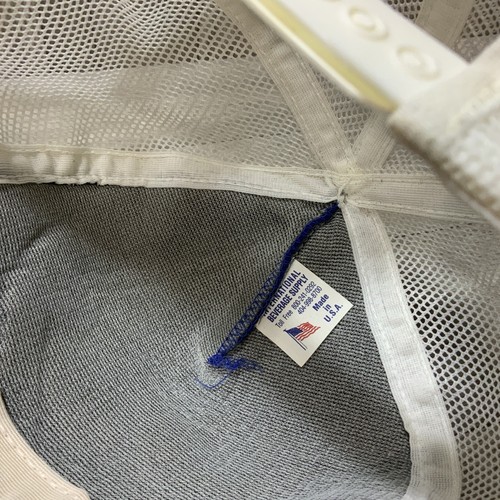 Pepsi Cola Mesh Blue White USA Trucker Snapback Cap Hat USA made Vtg - Picture 10 of 11