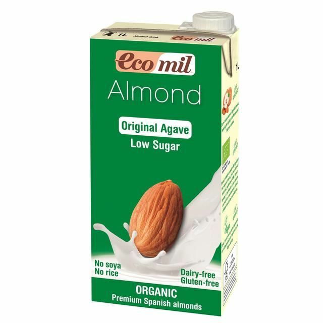 Ecomil Organic Low Sugar 7% Almond Milk - 1L (33.81fl oz) for sale online