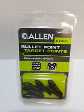 ALLEN 6 PACK 9/32 75 GRAIN BULLET TARGET POINTS