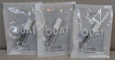 Lot of 3 OUAI North Bondi Eau de Parfum Perfume Sample Size Vial .05oz / 1.5mL